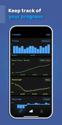 Alpha Progression Gym Tracker android App screenshot 1